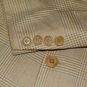 Vtg Brooks Brothers Plaid Check Blazer Wool Silk Linen Sport Coat Jacket Sz 40-R